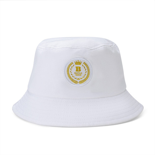 White; Crown Royalty Bucket Hat for Football Fans and Coaches