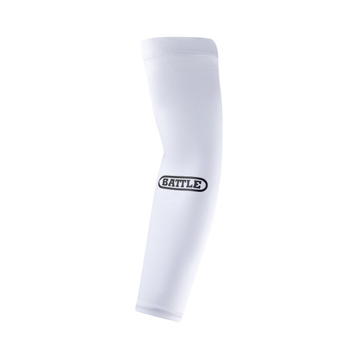 White; Performance Football Compression Full Arm Sleeves