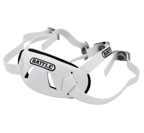 White; Battle Chin Strap for Adult and Youth Football Helmets