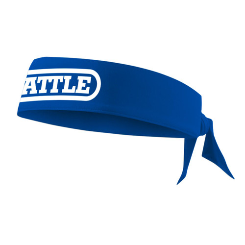 Blue; Battle Solid Color Head Tie for Football Players and Runners