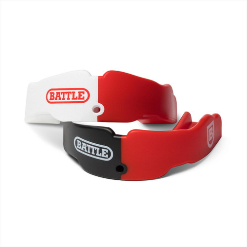 Red; Adult and Youth football mouthguard