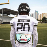 Battle Sports Iridescent Chrome Football Back Plate - Adult and Youth