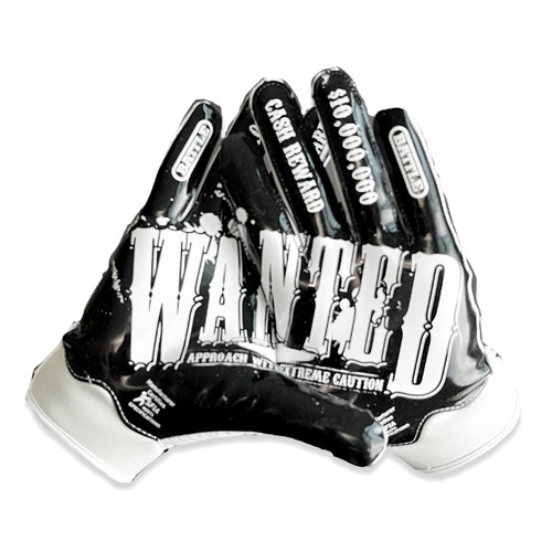 "Wanted" Doom Receiver Football Gloves