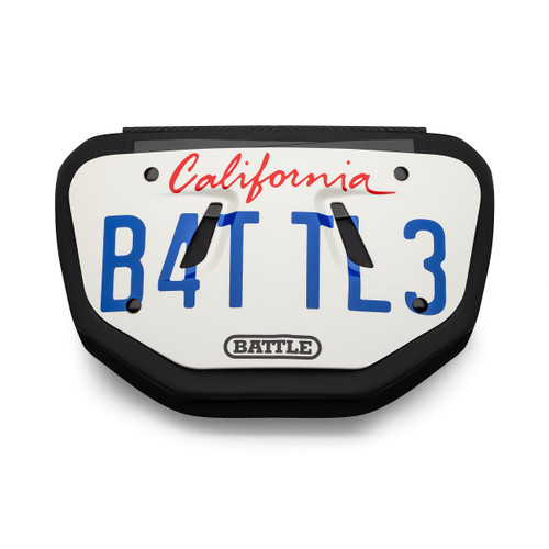 "California Plate" Chrome Football Back Plate