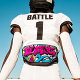 "Graffiti" Chrome Football Back Plate - Adult & Youth
