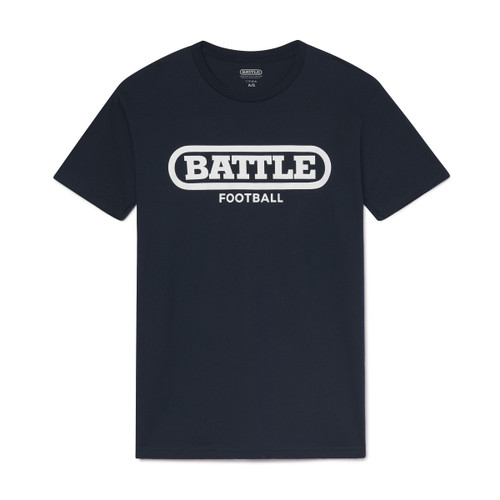 Navy/White; Battle Original Football Comfy Tee For Adults & Youths