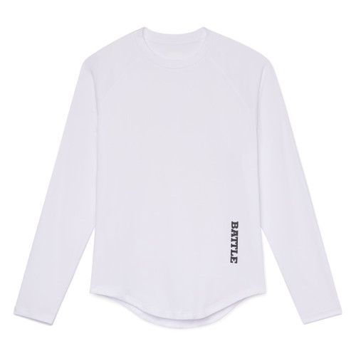 White; Speed Performance Long Sleeve Shirts for Adults and Youth