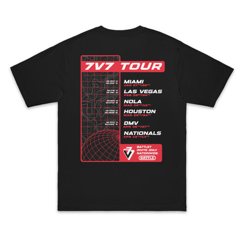 Battle7 Tour Merch- Map T-Shirt
